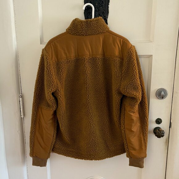 Alex Mill Deep Pile Fleece Sherpa Jacket Tan | Mens Medium - Picture 2 of 3